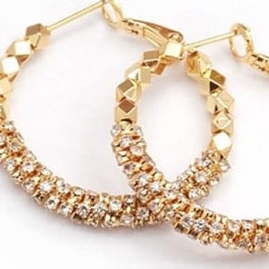 Sparkly Hoops Earrings
