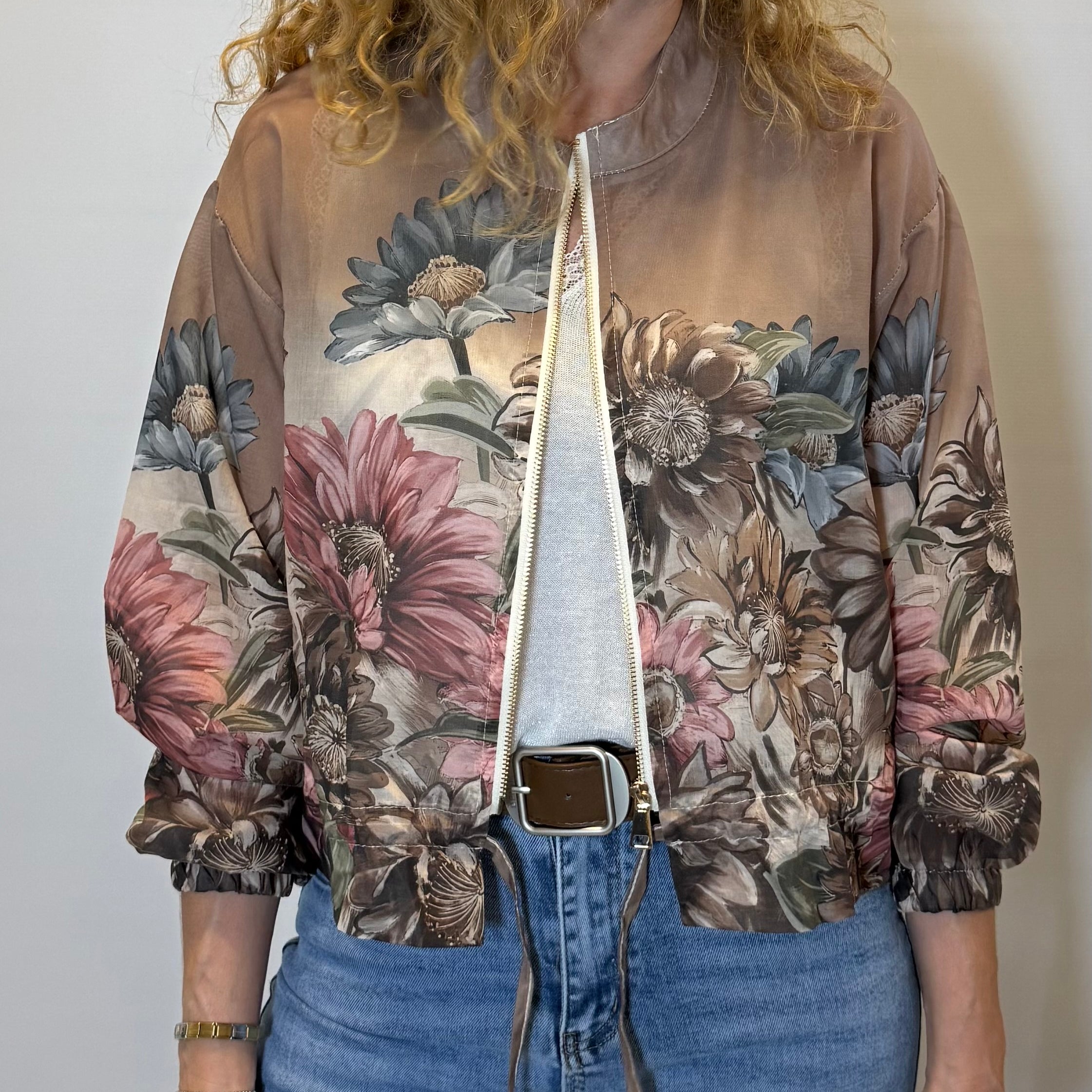 Floral Bomber Jacket