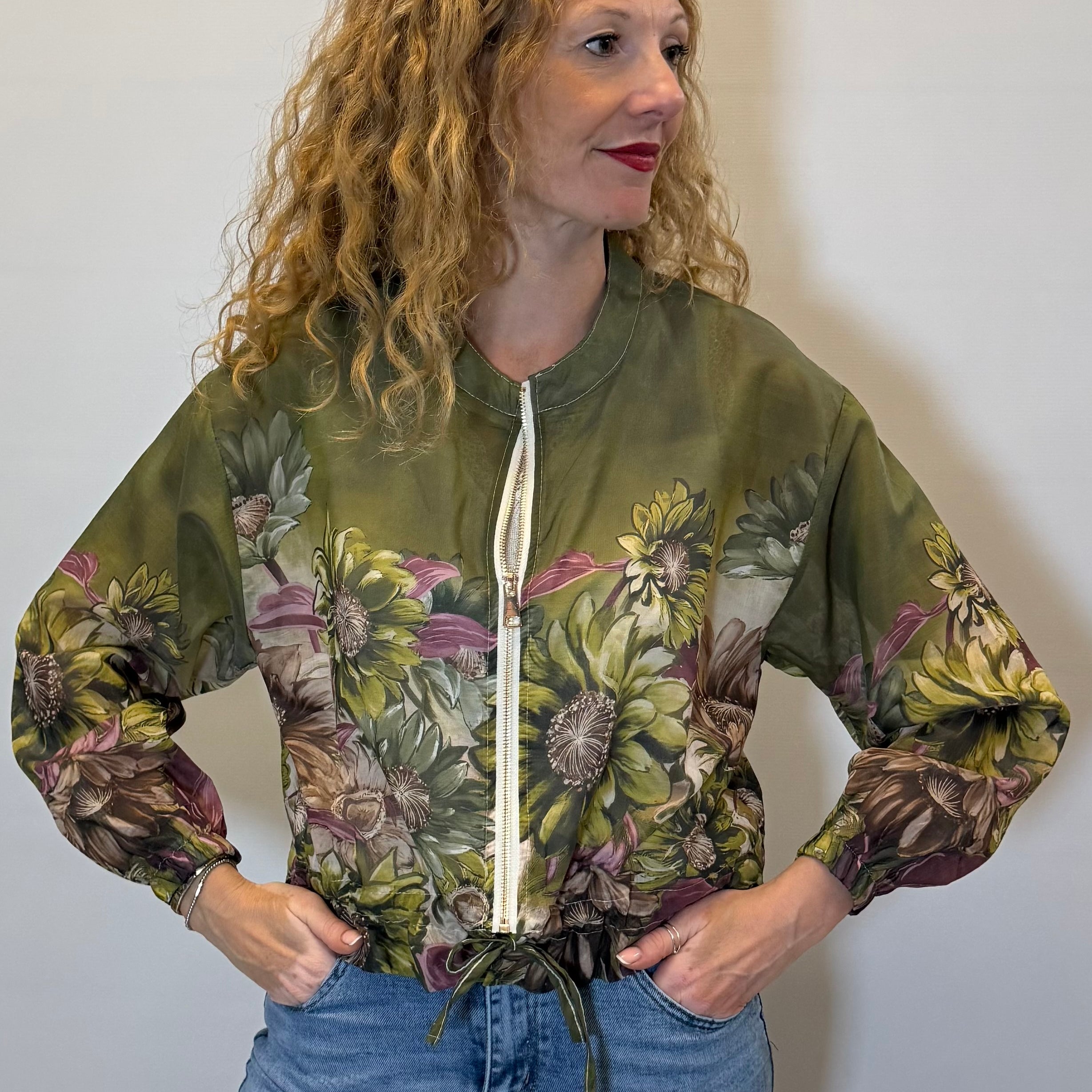 Floral Bomber Jacket