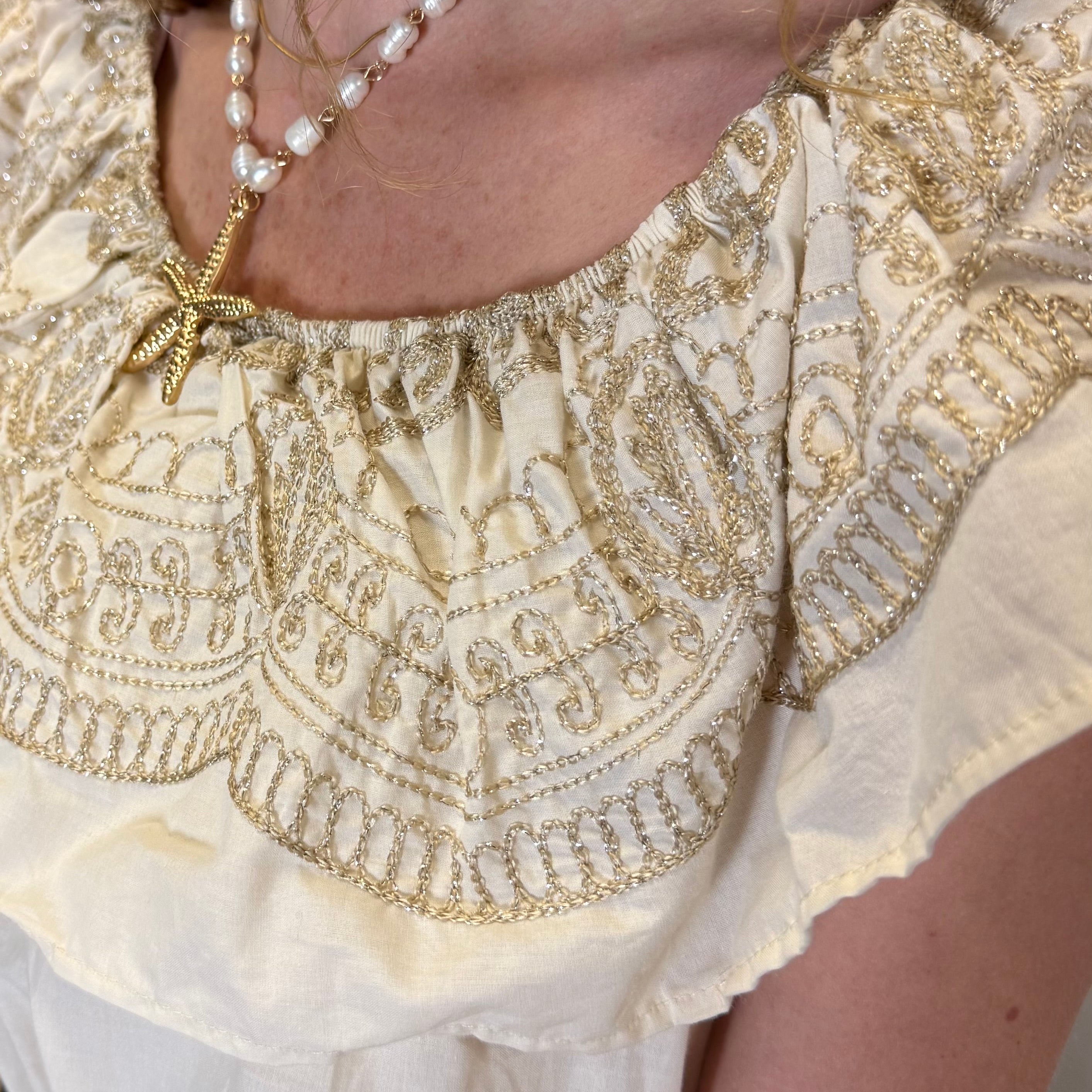 Gold Embroidered Dress