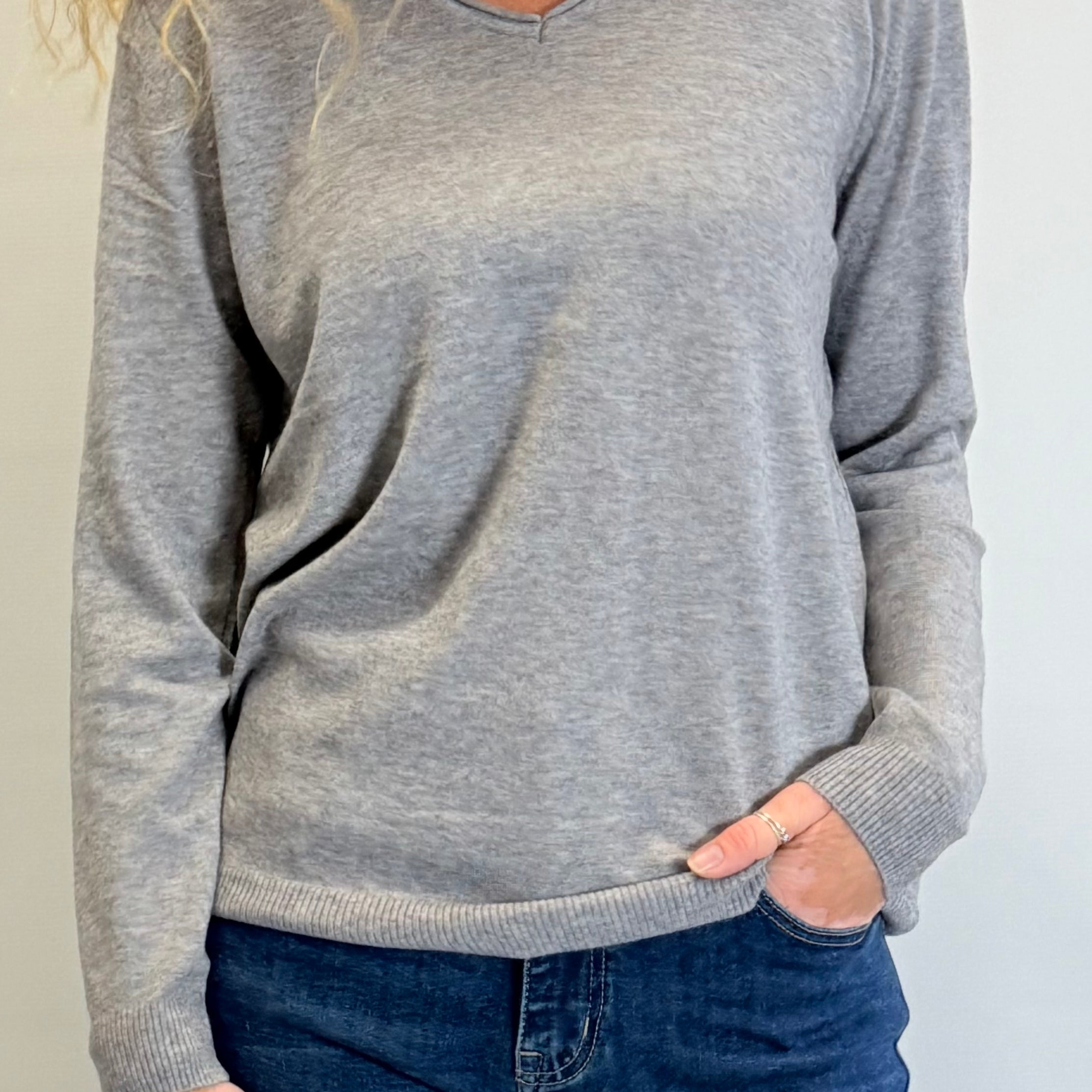 Strati V Neck “Cashmere Feel” Jumper