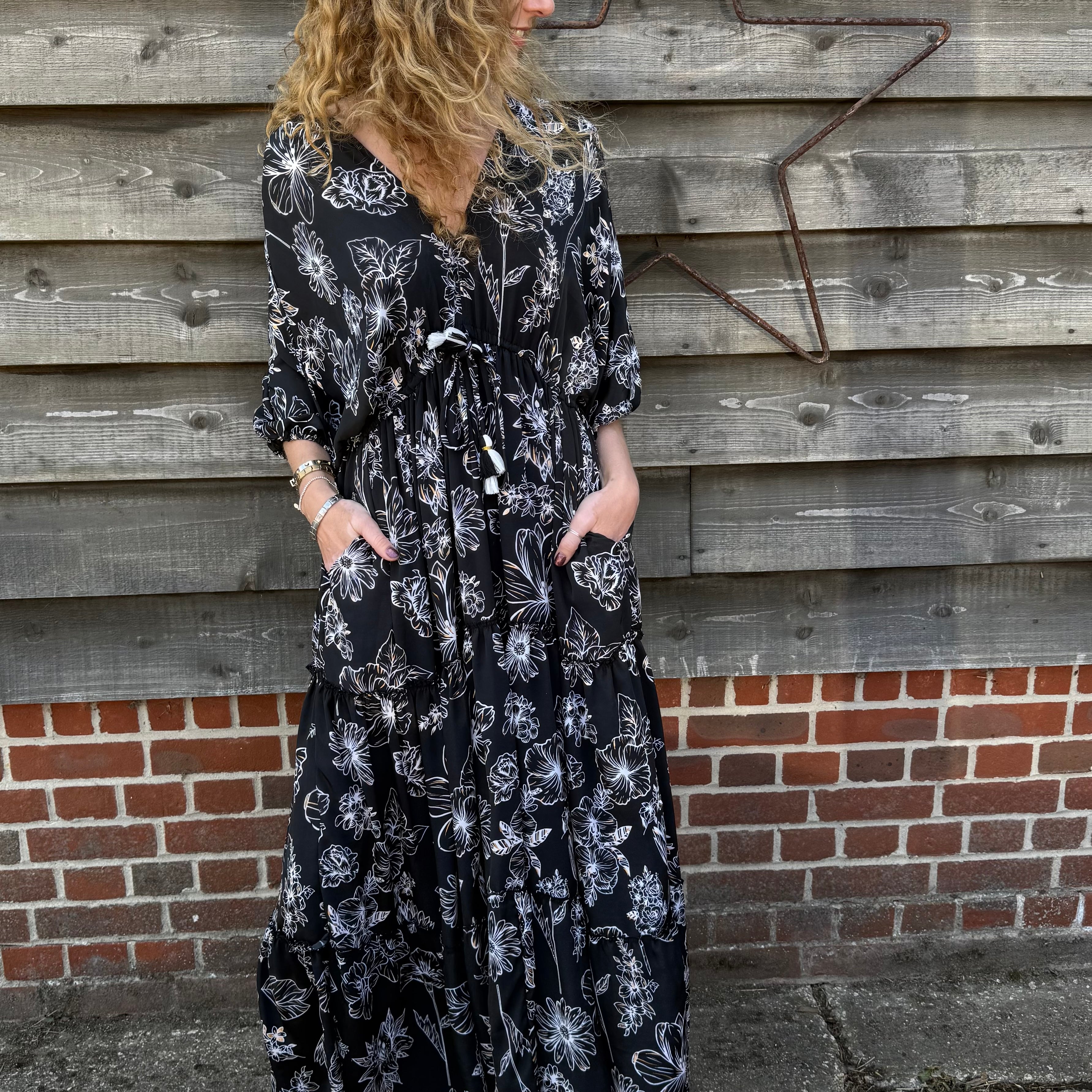 Conti Silk Boho Dress