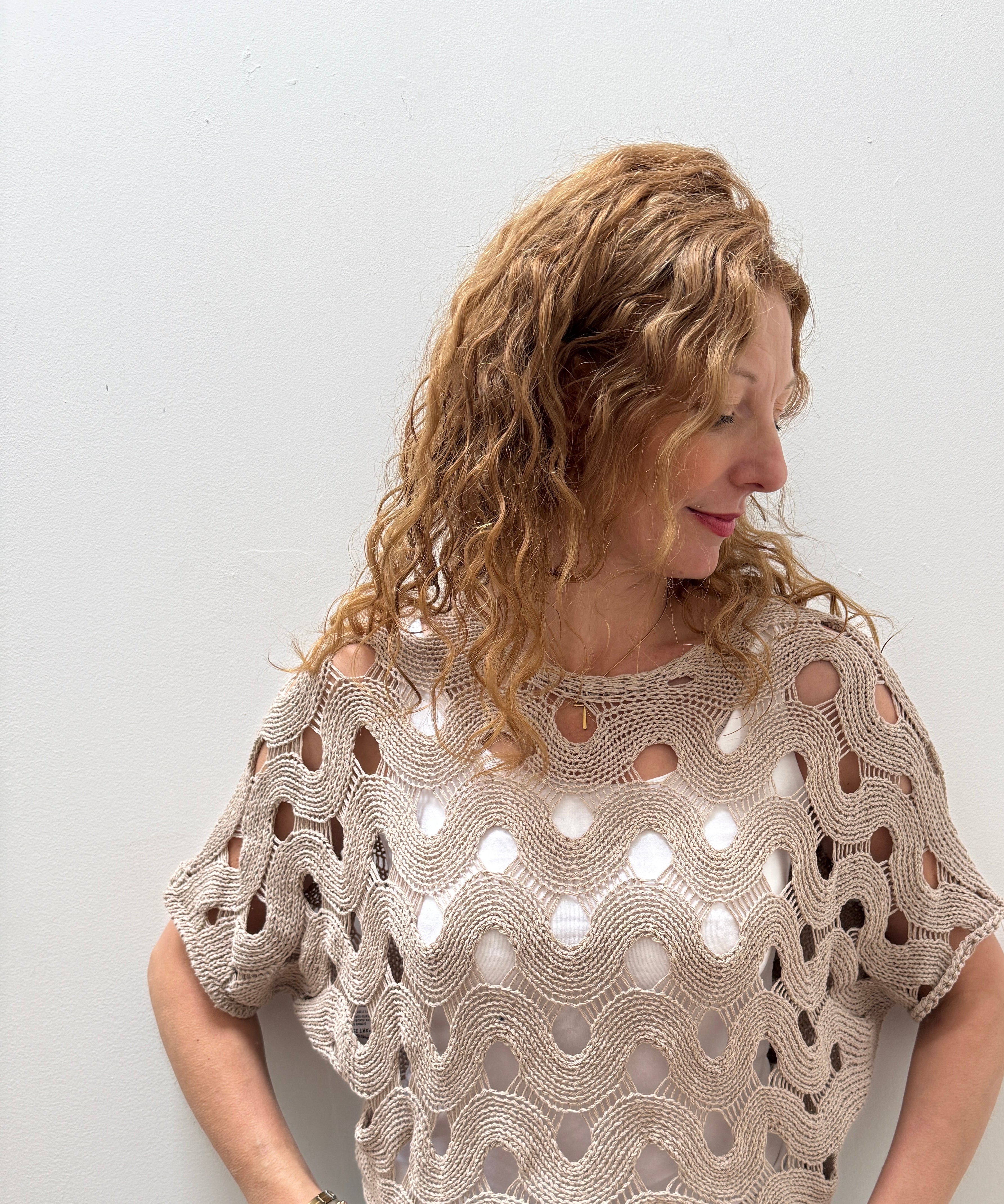 Onde Crochet Top