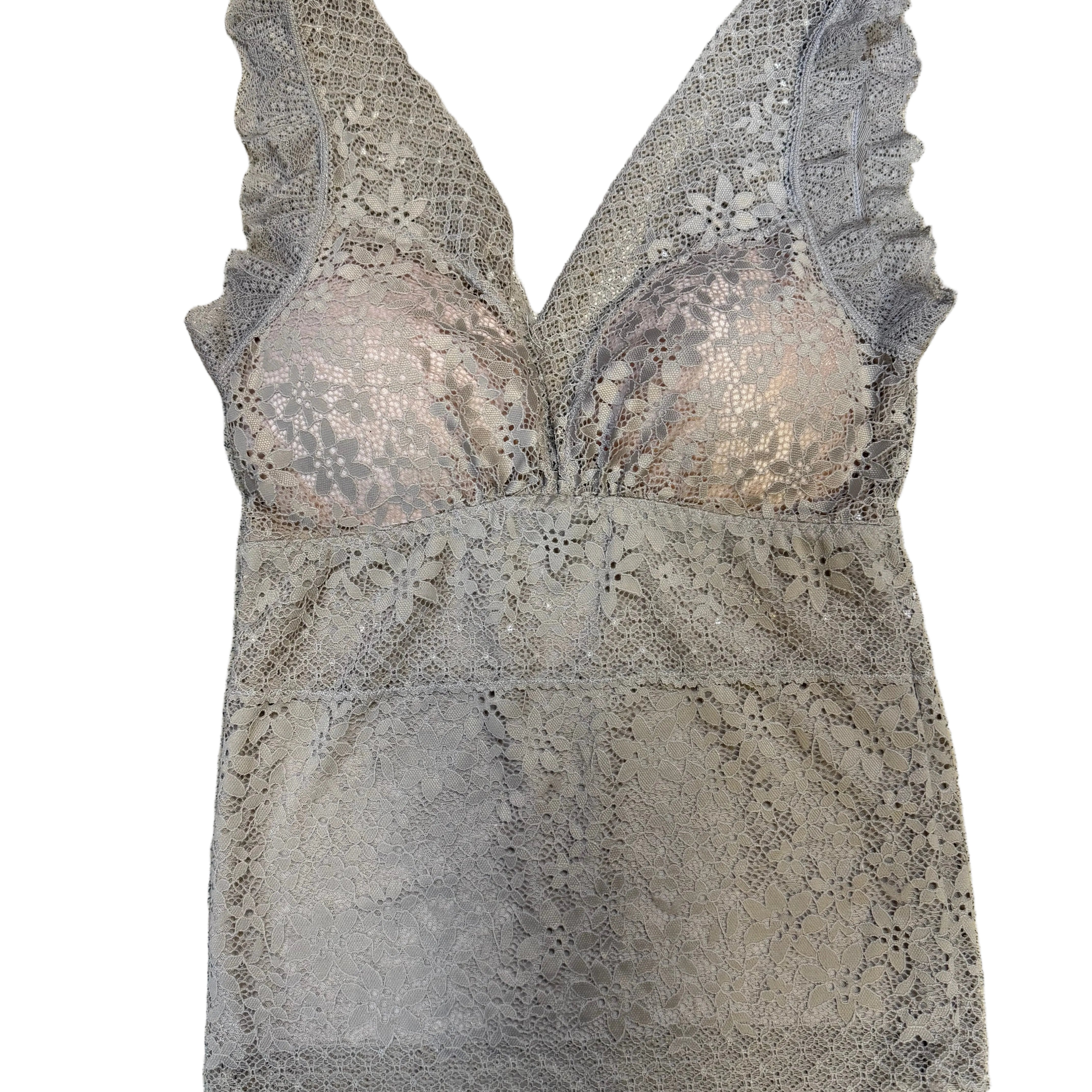 Pair of lace lingerie on a textured surface