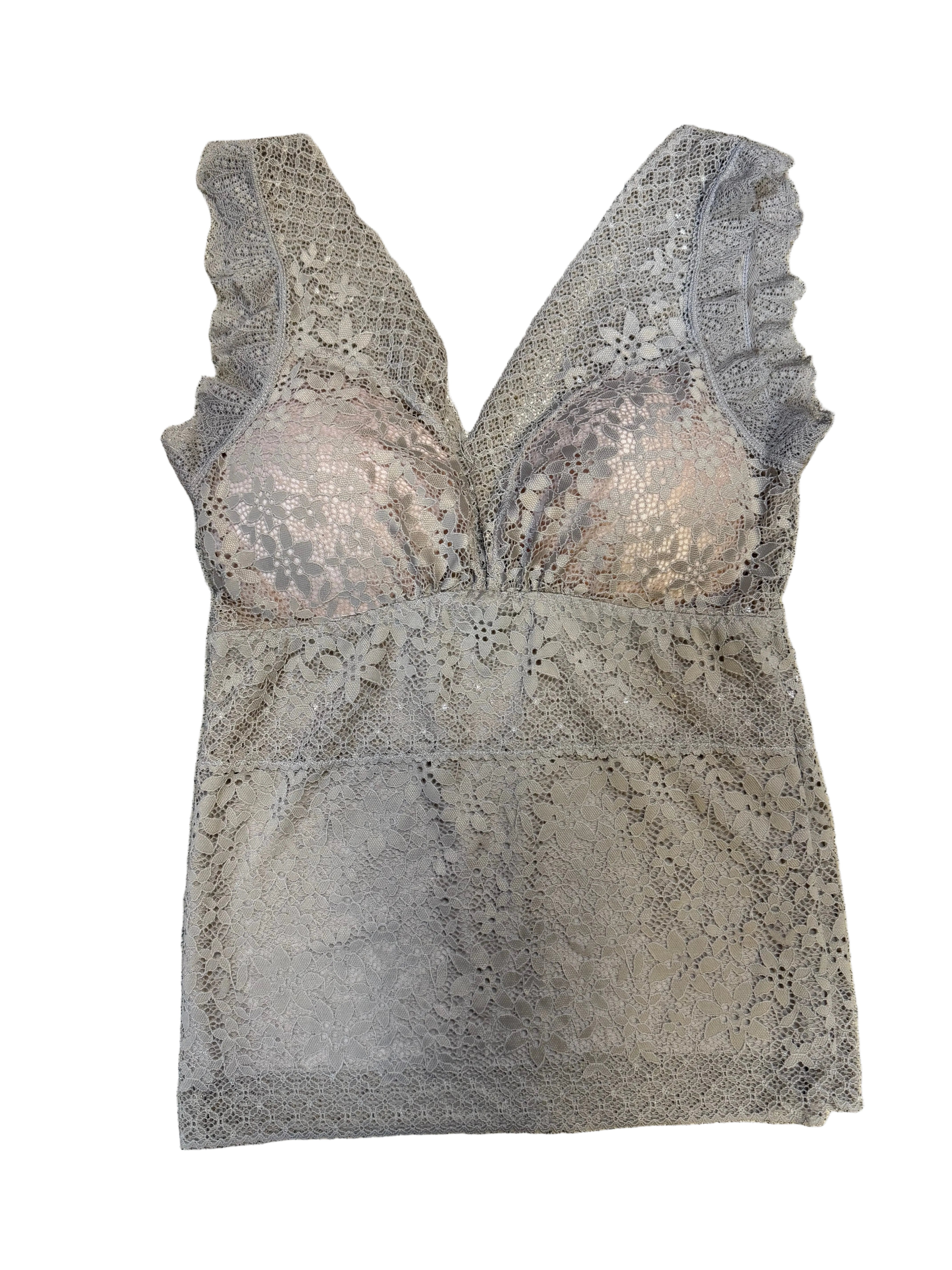 Pair of lace lingerie on a textured surface