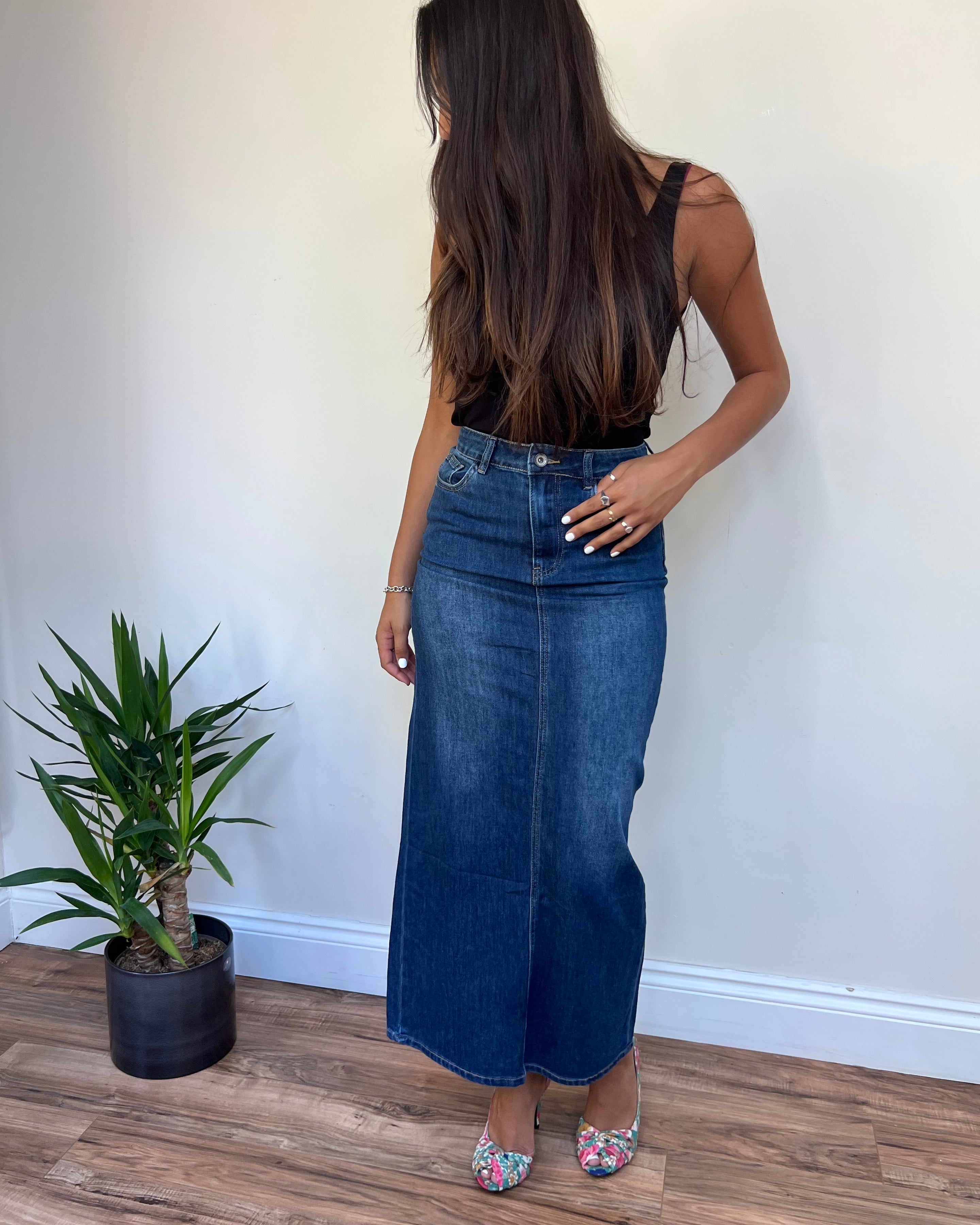 sasha denim skirt
