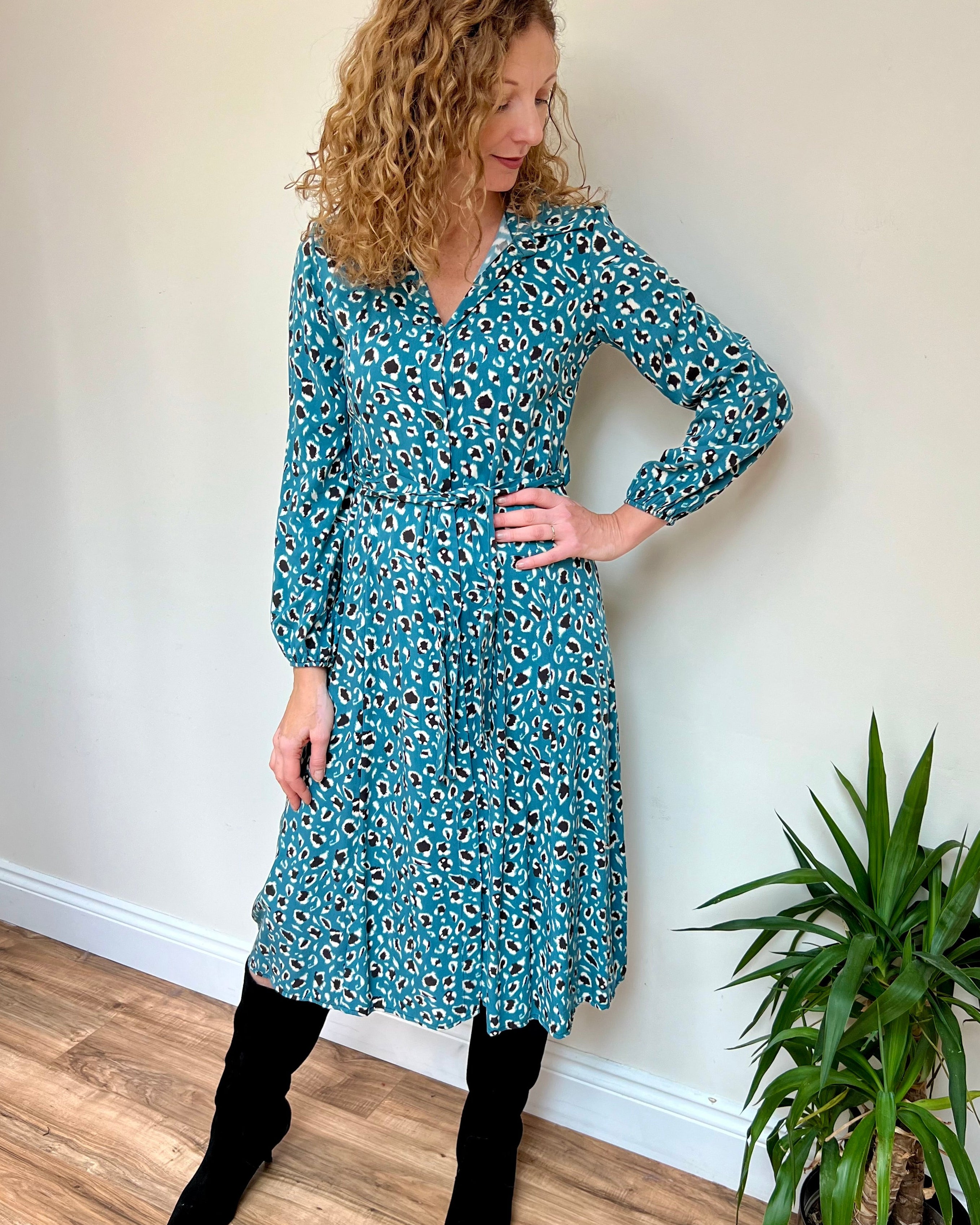 leopard print dress