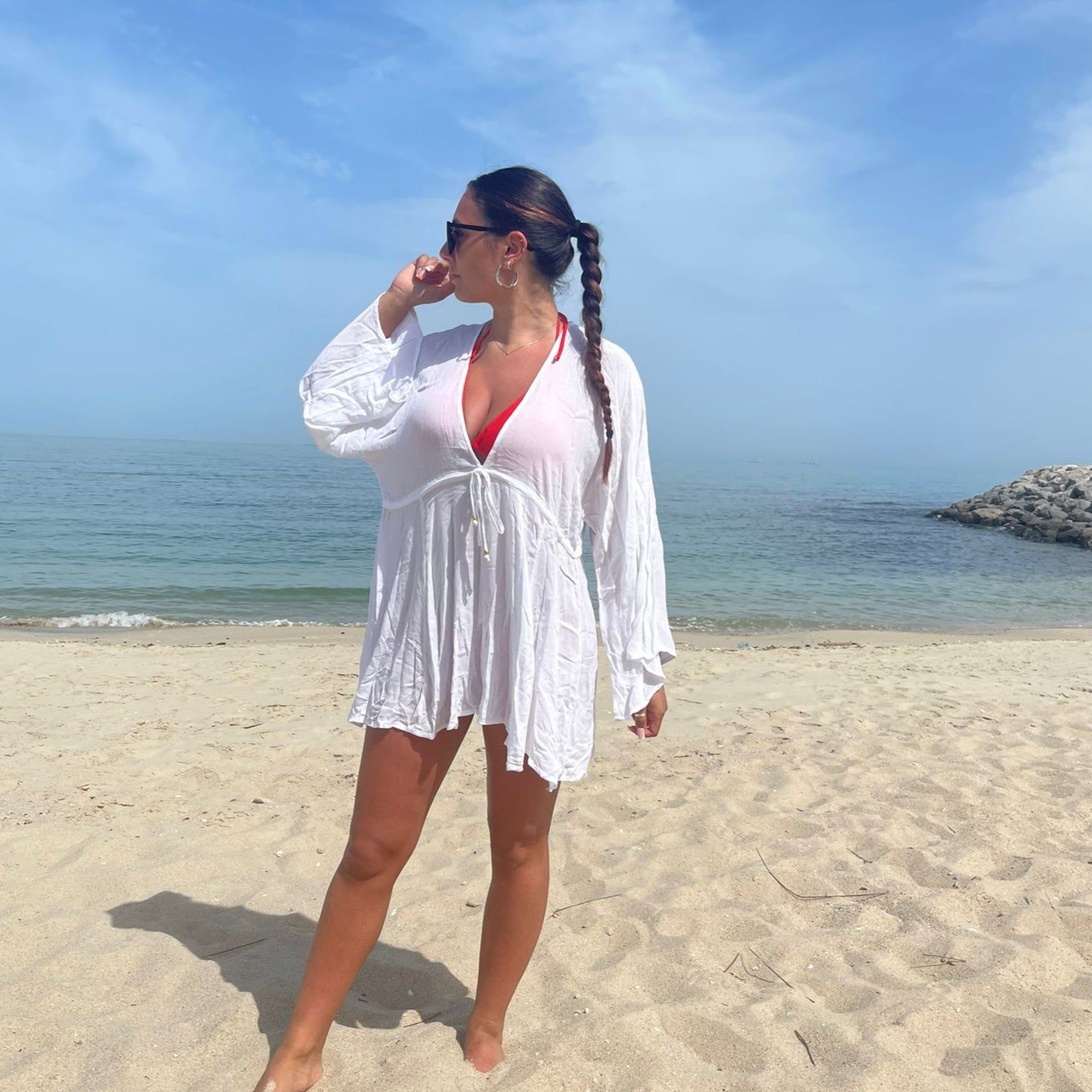 skye kaftan dress