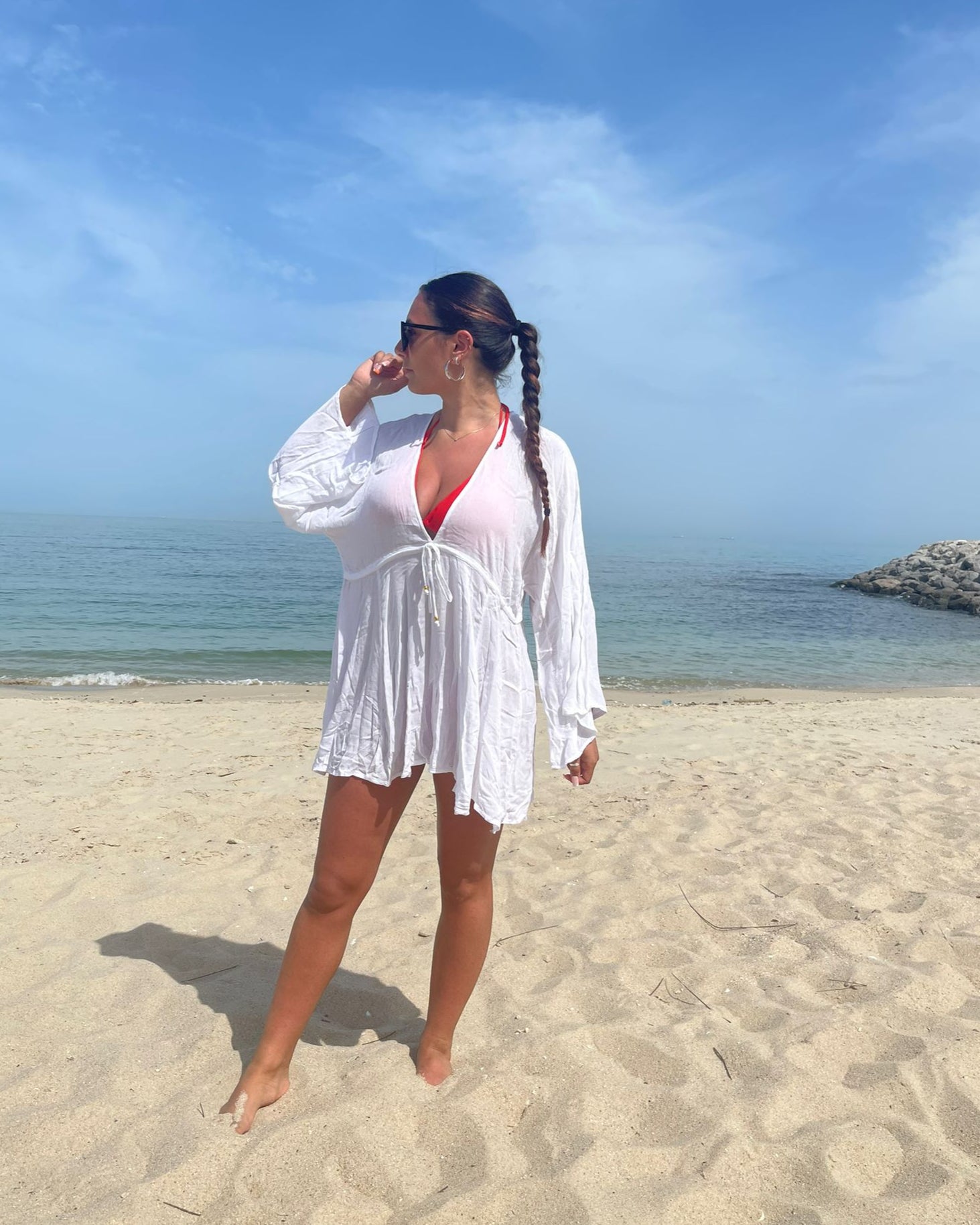 skye kaftan dress