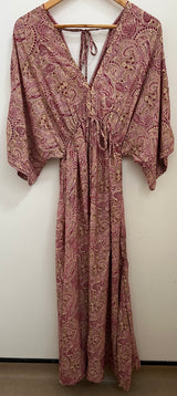 Sage Silk Dress