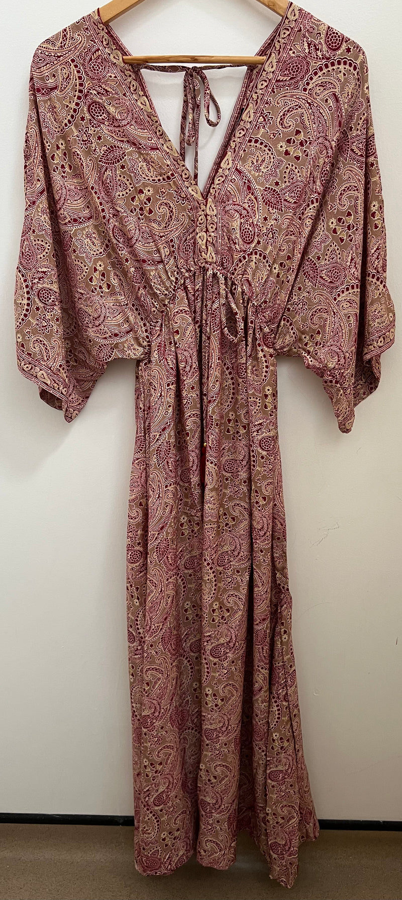 Sage Silk Dress