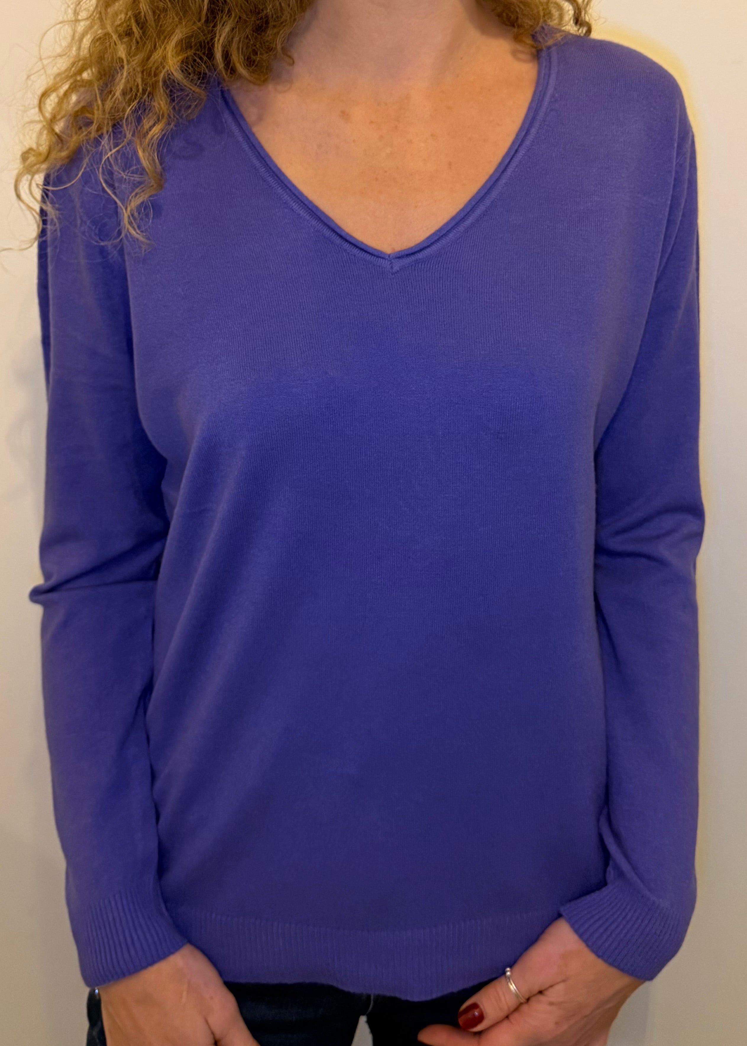 Strati V Neck “Cashmere Feel” Jumper