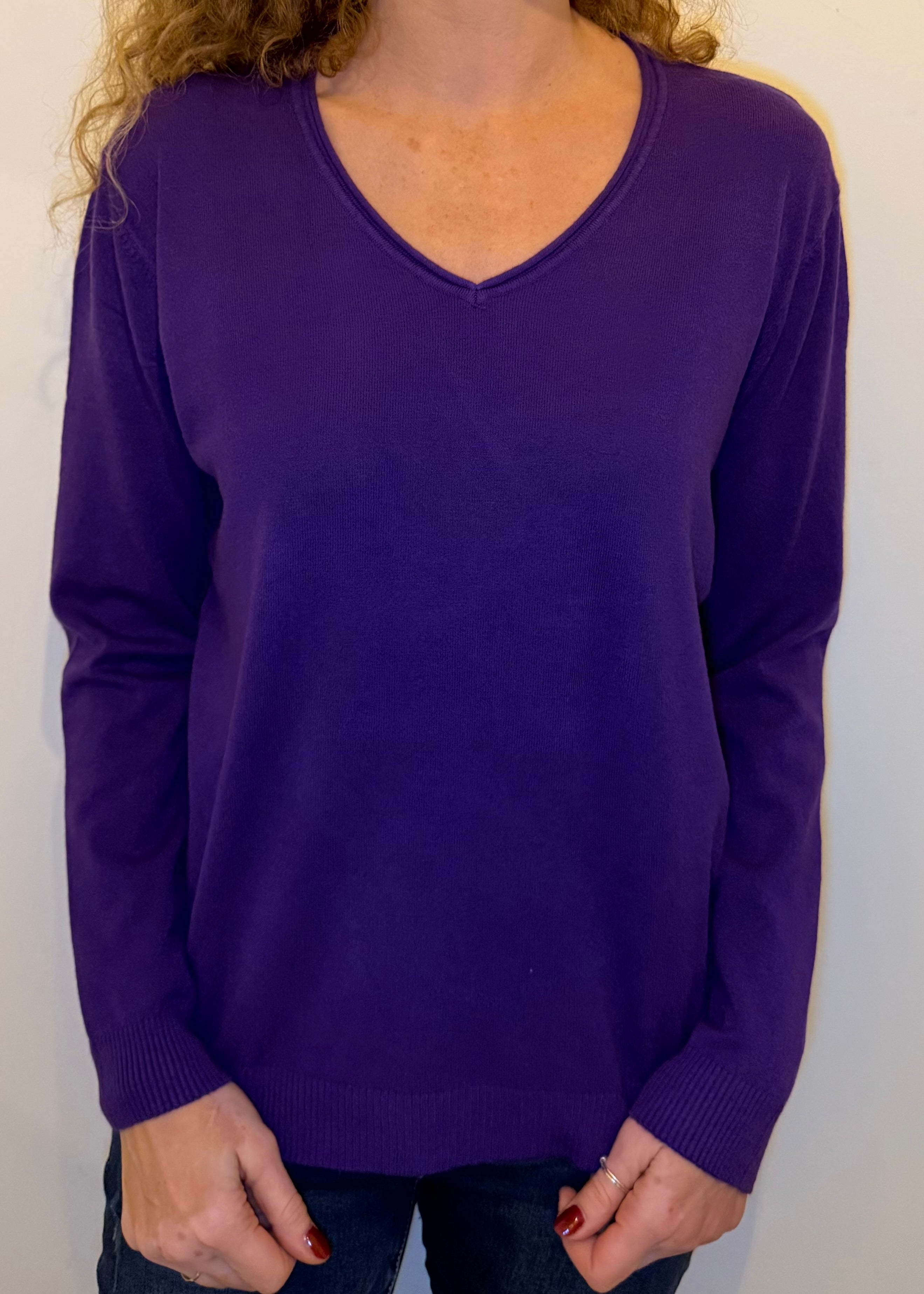 Strati V Neck “Cashmere Feel” Jumper