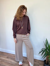 Comfy Jumper Ruched Sleeves