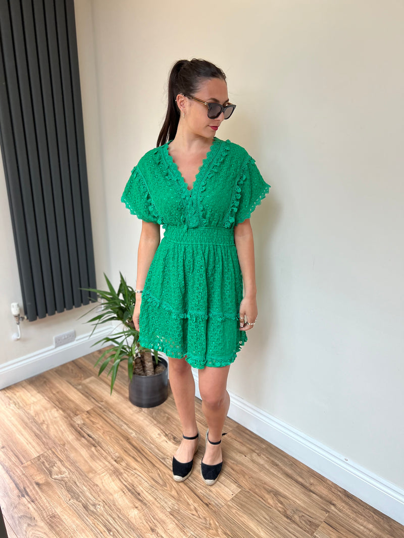 Conti Short Lace Dress