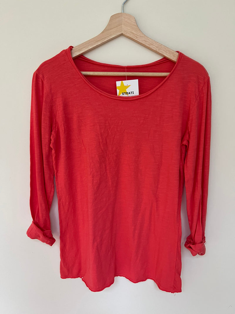 Strati cotton Long Sleeve Top