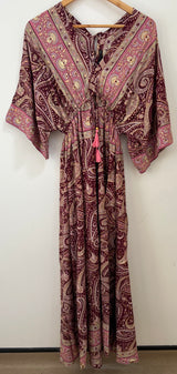 Sage Silk Dress