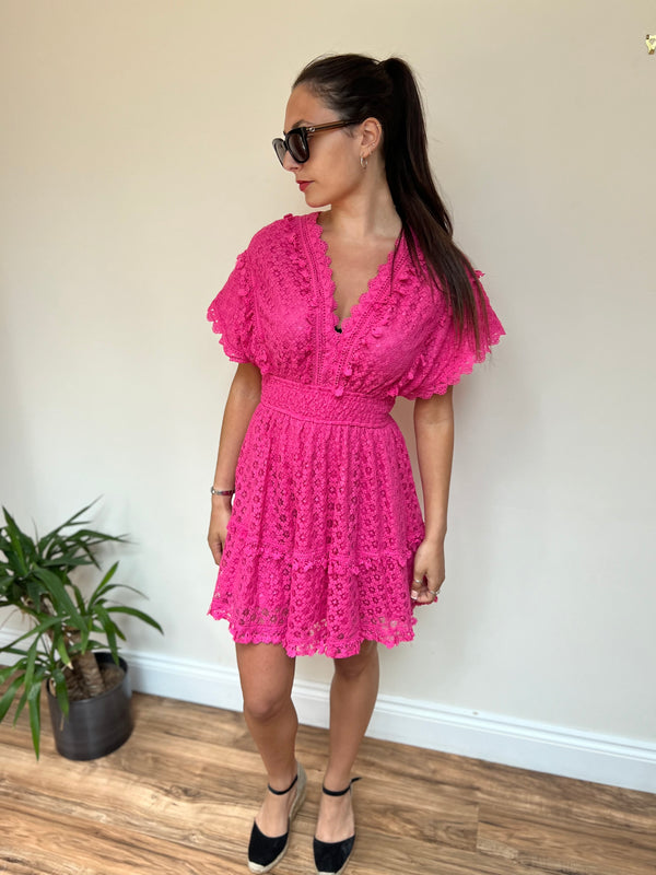 Conti Short Lace Dress