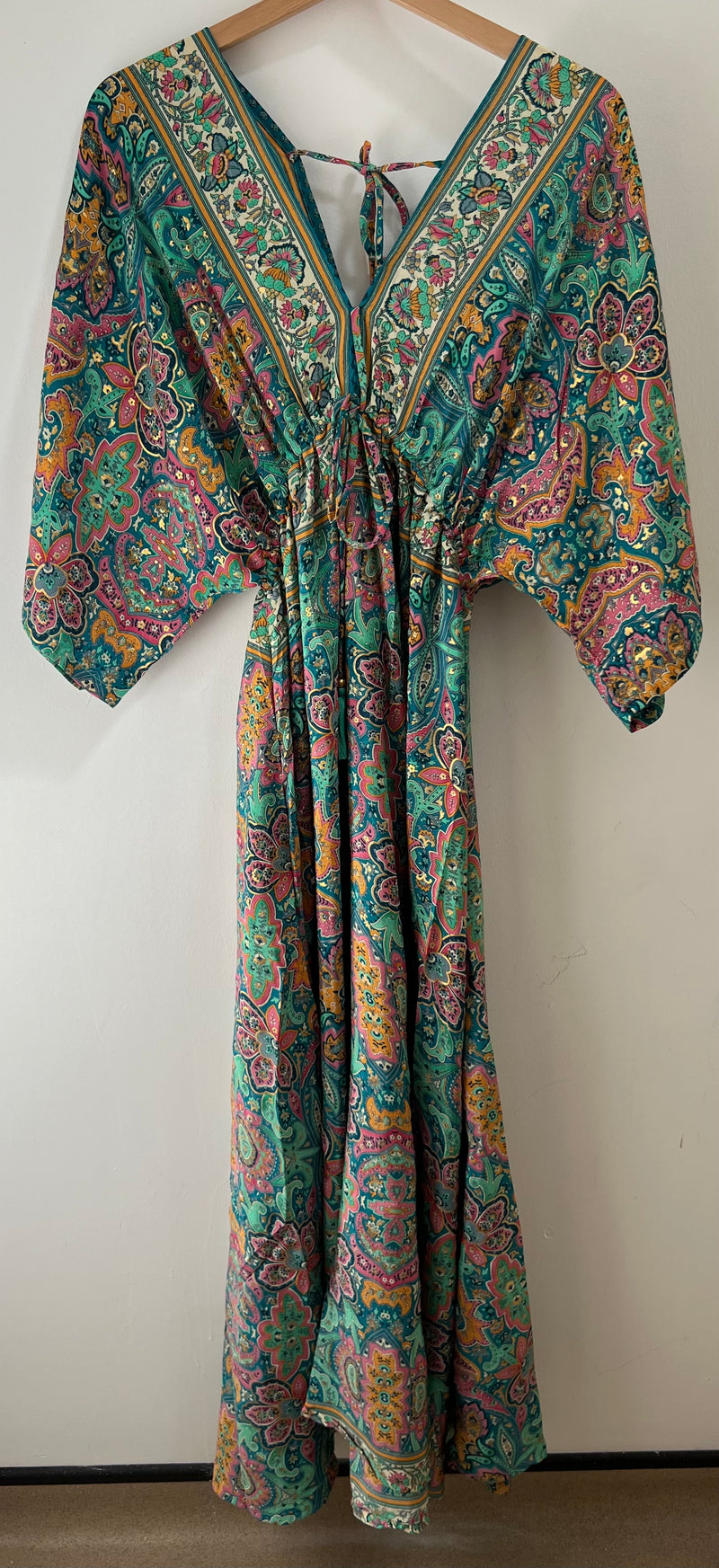 Sage Silk Dress
