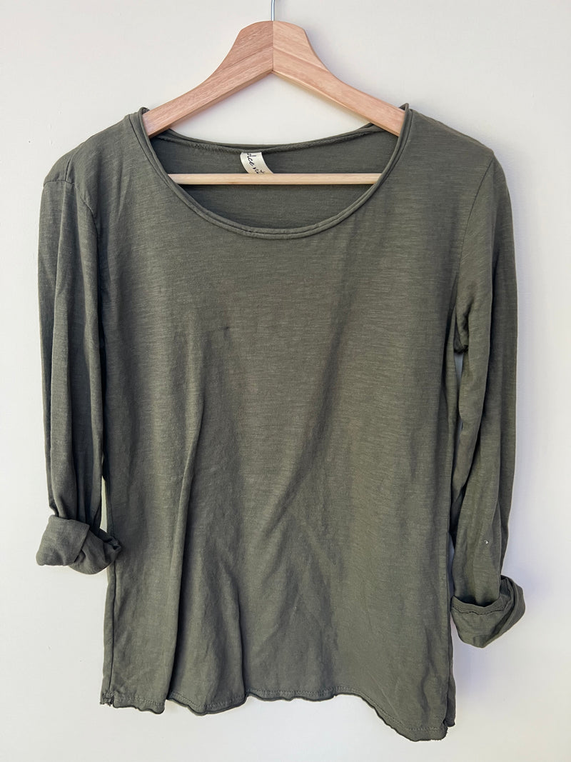 Strati cotton Long Sleeve Top