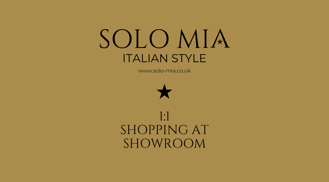 Image to advertise one to one personal shopping experience in Hampshire at Solo Mia Italian ladies fashion boutique