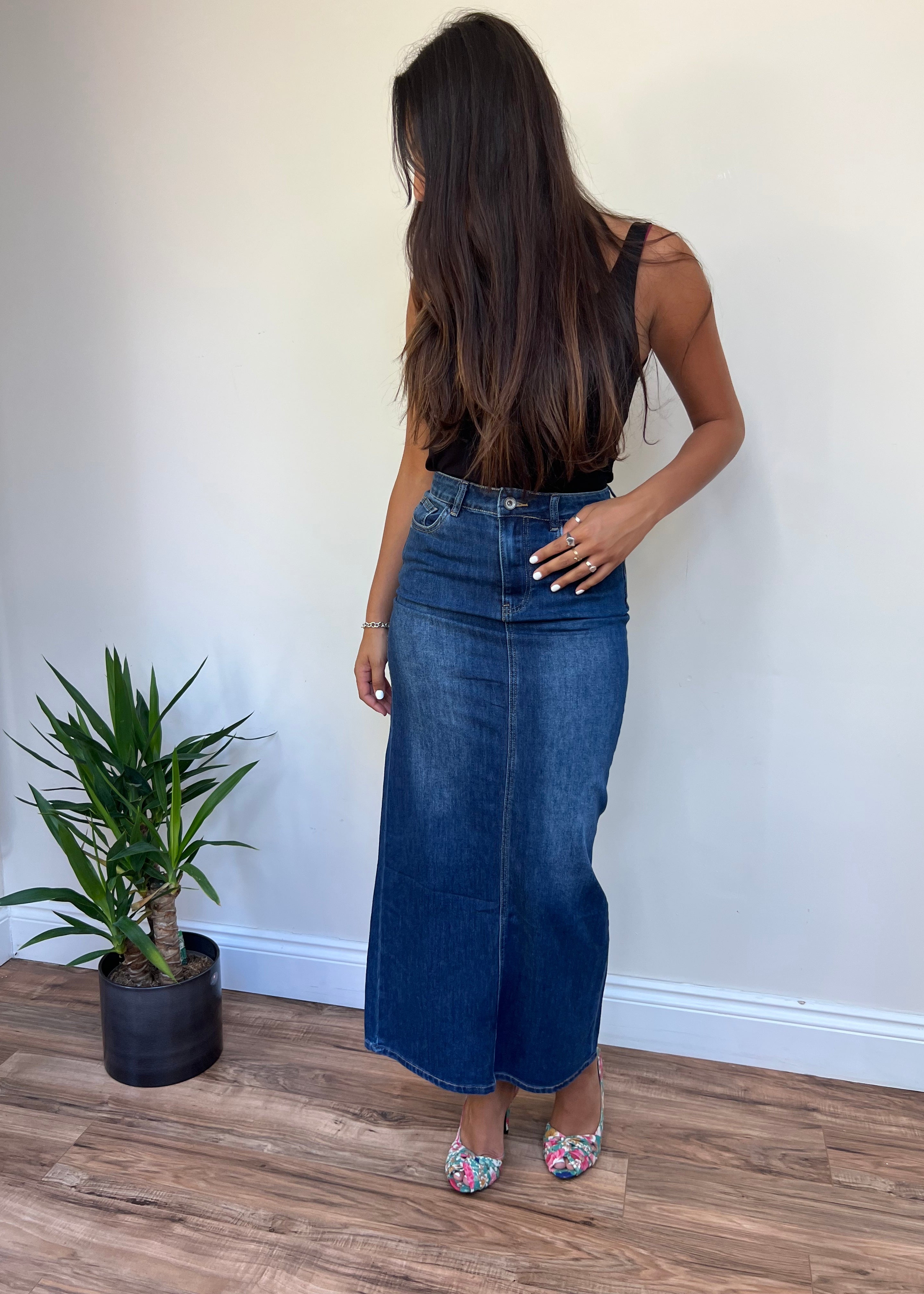 sasha denim skirt