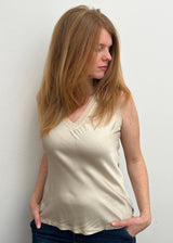 silk-satin-teal-vest-solo-mia-v-neck