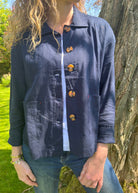 skylen linen mix jacket