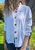 skylen linen mix jacket