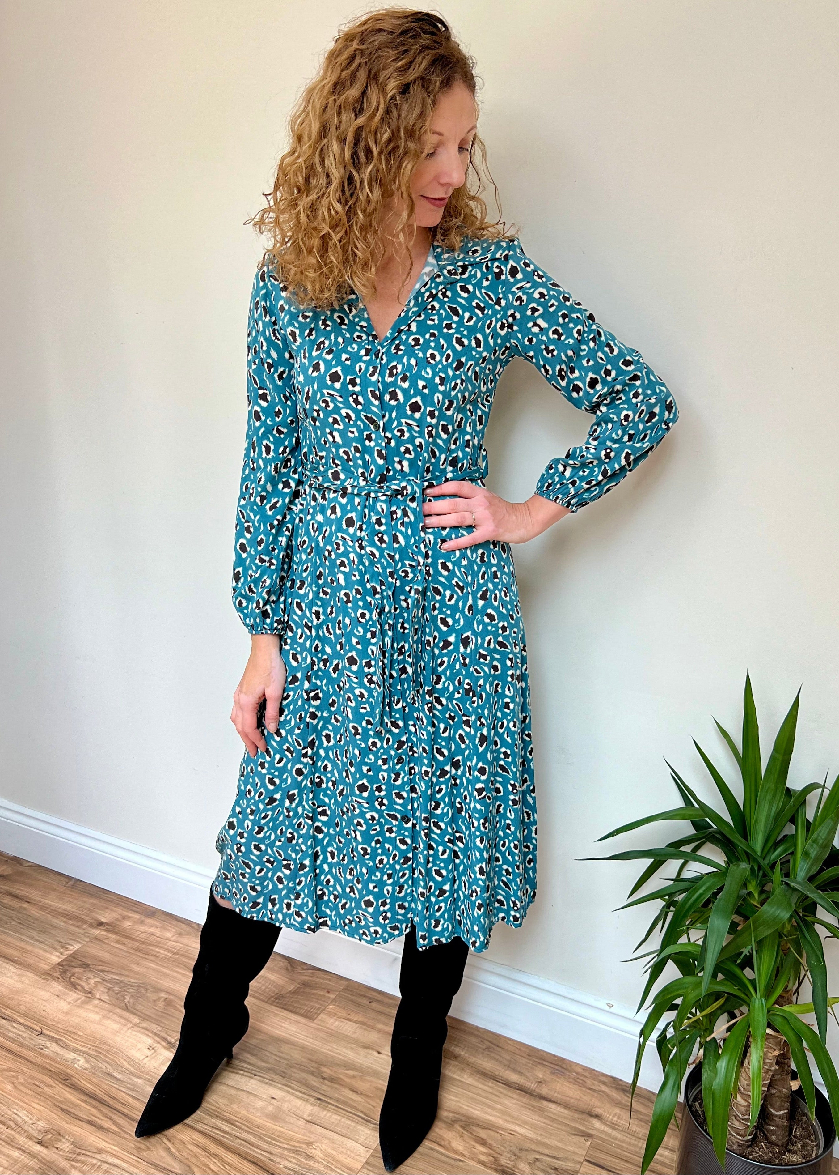 leopard print dress
