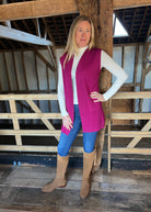 pink tillie gilet