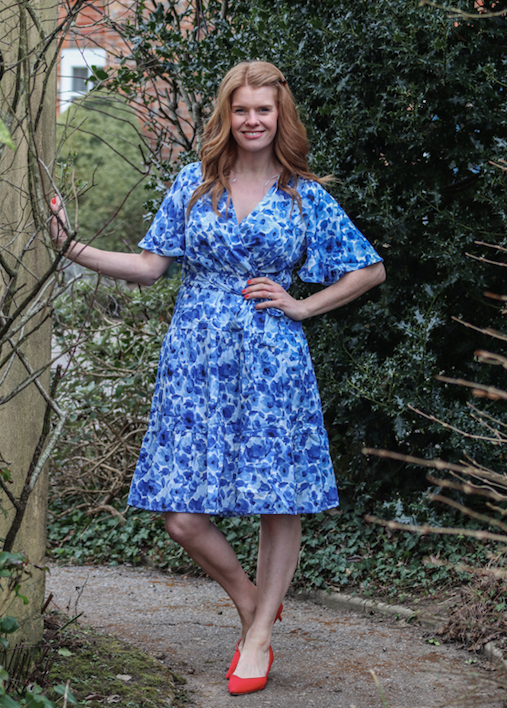 Conti Blue Floral Dress