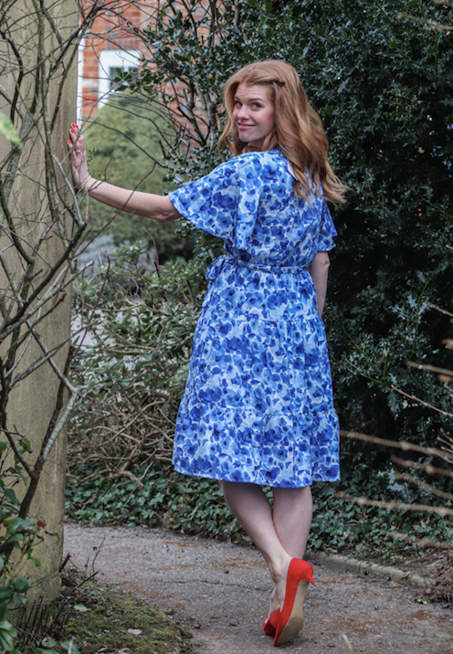 Conti Blue Floral Dress