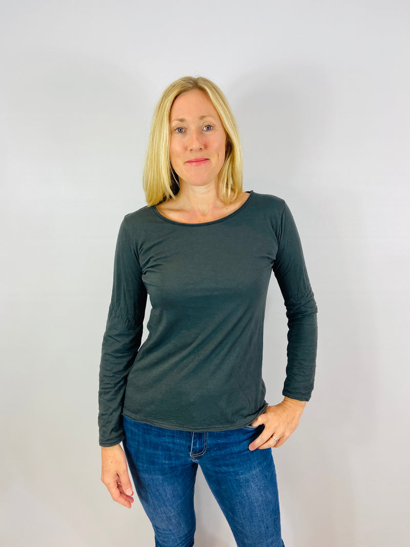 Strati cotton Long Sleeve Top