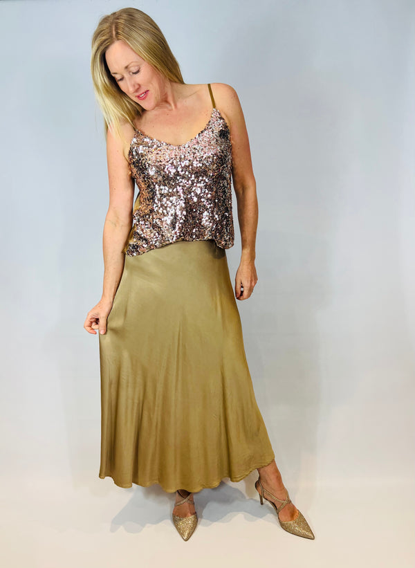 Conti Satin Skirt