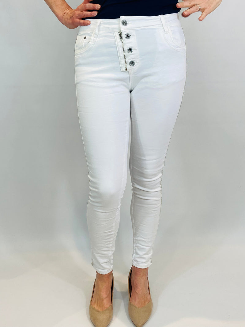 Kylie Trousers White