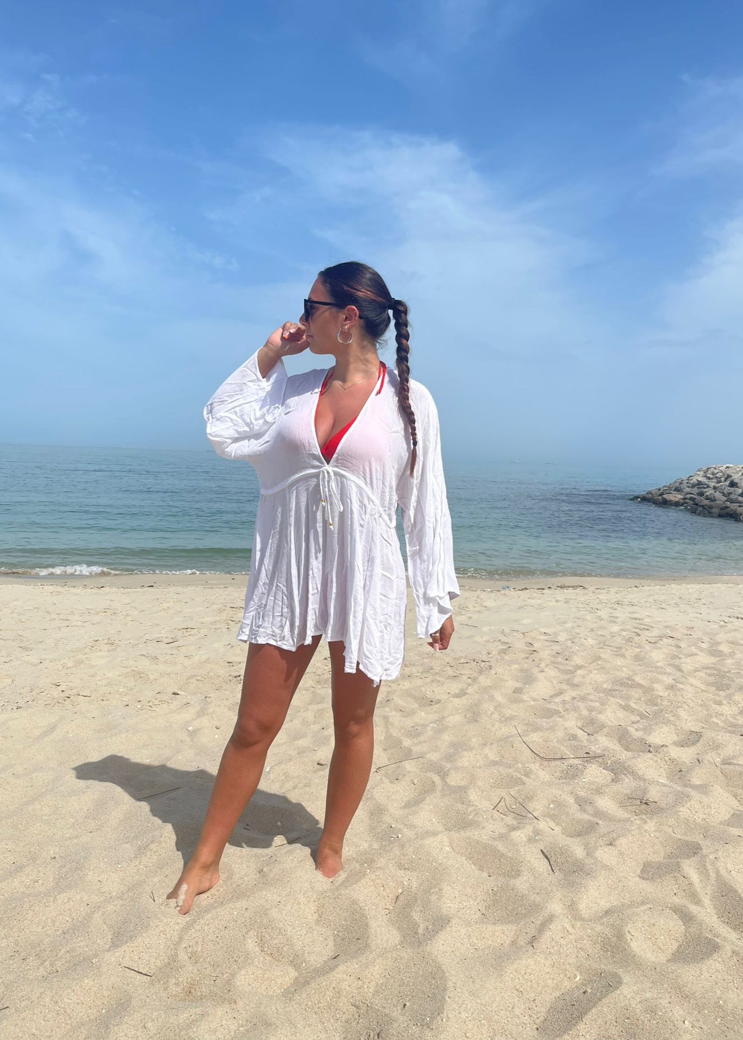 skye kaftan dress